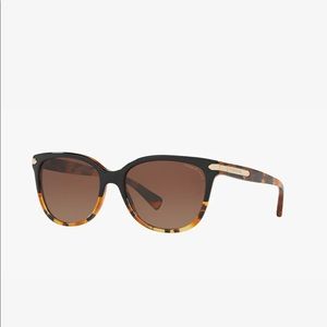 Coach L109 Black Tortoise Polarized Sunglasses 57mm
